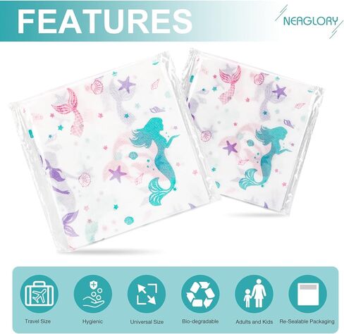 20 قطعة من أغطية مقاعد المراحيض من القماش غير المنسوج من NEAGLORY، مغلفة بشكل فردي، أغطية مقاومة للماء للبالغين والأطفال الصغار والأطفال، لتغطية كاملة على المرحاض، والتدريب على استخدام المرحاض في الحمامات العامة in Kuwait