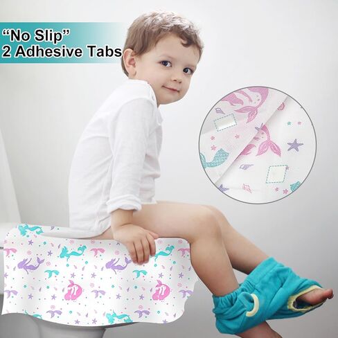 20 قطعة من أغطية مقاعد المراحيض من القماش غير المنسوج من NEAGLORY، مغلفة بشكل فردي، أغطية مقاومة للماء للبالغين والأطفال الصغار والأطفال، لتغطية كاملة على المرحاض، والتدريب على استخدام المرحاض في الحمامات العامة in Kuwait