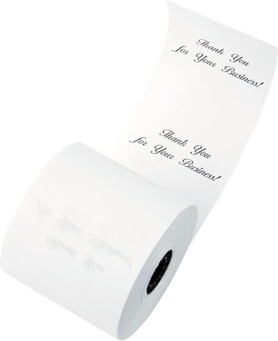 Office Depot Thermal Preprinted Paper Rolls, 3 1/8in. x 230ft., White, Pack Of 8, 615225 in Saudi Arabia