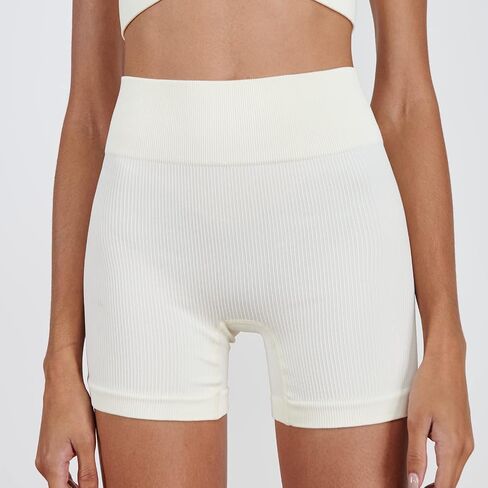 Workout Outfits for Women 2 Piece Seamless One Shoulder Sexy Bra High Waist Yoga Running Shorts in Saudi Arabia