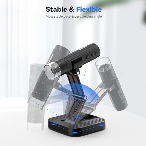 مجهر رقمي تكبير 50X-1000X HD، اتصال USB سلكي، 8 مصابيح LED، مكبر محمول، مجهر USB محمول للعملات المعدنية لأجهزة الكمبيوتر التي تعمل بنظام Windows وiOS (بدون وظيفة لاسلكية) in Kuwait