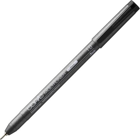 Copic Markers Multiliner 1.0 حبر قائم على صبغات سوداء in Saudi Arabia