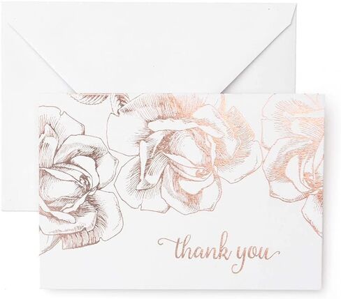 Gartner Studios Pearl Ivory Thank You Cards, 3.5" x 5", Set of 50, Includes Envelopes (61505) in Saudi Arabia