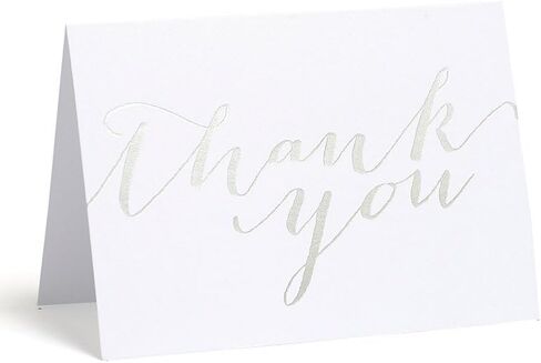 Gartner Studios Pearl Ivory Thank You Cards, 3.5" x 5", Set of 50, Includes Envelopes (61505) in Saudi Arabia