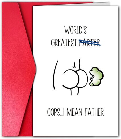 GYYsweetus Happy Fathers Day Card from Wife, Funny Father’s Day Card from Daughter Son with Envelope Sticker (Remind) in Saudi Arabia