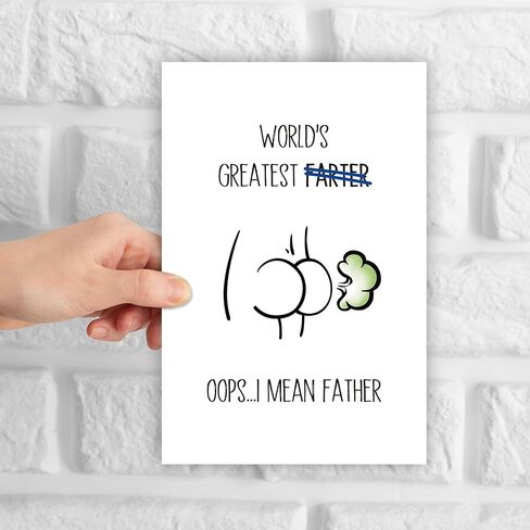 GYYsweetus Happy Fathers Day Card from Wife, Funny Father’s Day Card from Daughter Son with Envelope Sticker (Remind) in Saudi Arabia