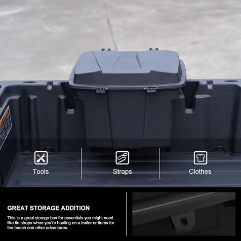 صندوق شحن خلفي من كيوي ماستر متوافق مع 2016-2024 Can-Am Defender، 2021-2024 Can-Am Commander ملحقات صندوق تخزين أدوات السرير in Saudi Arabia