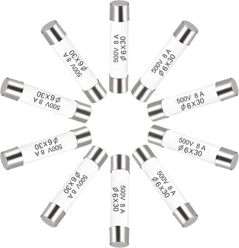 uxcell Ceramic Cartridge Fuses 16A 500V 6x30mm Ceramic Fuses Fast Blow Replacement for Amplifier Energy Saving Lamp Ballast 10pcs in Saudi Arabia