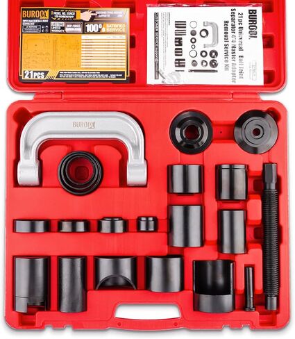 Ball Joint Press & U Joint Removal Tool Kit 10 PCS for Ball Joint, U-Joint, Brake Anchor Pins Removal and Installation with Carrying Case, Suspension System Service Tool Kit in Saudi Arabia