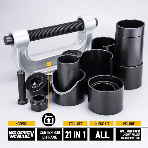 Ball Joint Press & U Joint Removal Tool Kit 10 PCS for Ball Joint, U-Joint, Brake Anchor Pins Removal and Installation with Carrying Case, Suspension System Service Tool Kit in Saudi Arabia