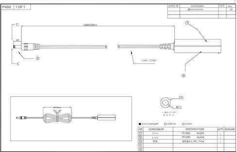 W&t 48V 2A PoE محول إمداد الطاقة، محول طاقة عالمي 96W لمحول PoE، جهاز التوجيه، المكرر، المراقبة، كاميرا المراقبة، كاميرا الويب، DVR، أجهزة شبكة PoE in Kuwait