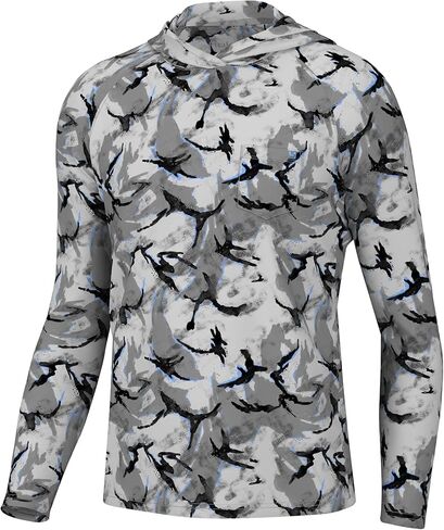 HUK Waypoint Pattern Hoodie, Long-Sleeve Shirt for Men in Saudi Arabia