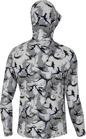HUK Waypoint Pattern Hoodie, Long-Sleeve Shirt for Men in Saudi Arabia