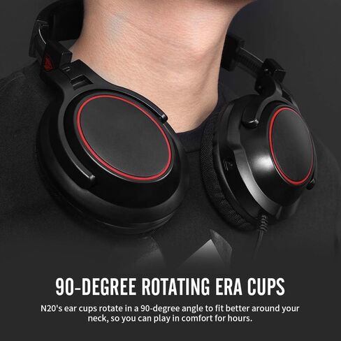 NUBWO N20 Stereo Gaming Headset with Detachable Noise Canceling Mic, Work from Home Headphones with mic for PS4, Xbox One, Nintendo Switch Lite, PC, Laptop, Mac in Kuwait