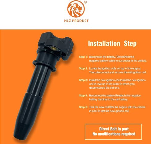 IGNITION COIL PACK OF 4 Compatible With Buick Lucerne Cadillac DeVille SRX Seville XLR STS DTS Pontiac Bonneville 4.6 V8 Original Design with Vertical Connector FOR 89017778 02190938 50152 in Saudi Arabia