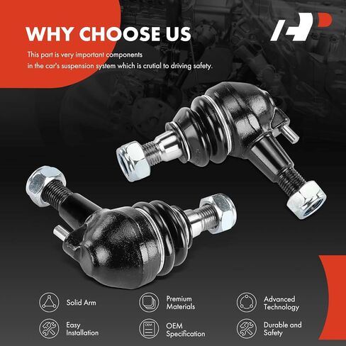 A-Premium 2 x Front Lower Ball Joints, Compatible with Mercedes-Benz C220, C230, C280, C36 AMG, C43 AMG, E300, E420, E320, E430, E55 AMG, E350, E550, S430, S500, SLK230, SLK32 AMG & Chrysler Crossfire in Saudi Arabia