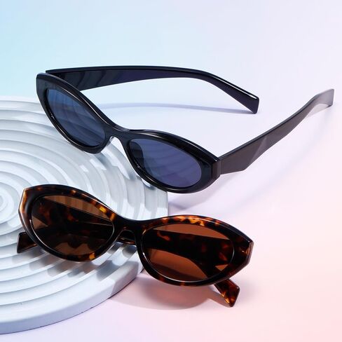 kimorn Oval Sunglasses Womens Men Cat eye Trendy Retro Sun Glasses K1570 in Saudi Arabia