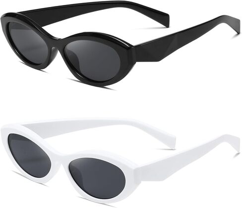 kimorn Oval Sunglasses Womens Men Cat eye Trendy Retro Sun Glasses K1570 in Kuwait