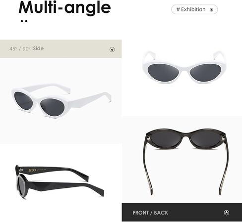 kimorn Oval Sunglasses Womens Men Cat eye Trendy Retro Sun Glasses K1570 in Kuwait