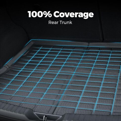 4 PCS 2024 2023 for Mazda CX5 Floor Mats, 2022 2021 2020 2019 2018 2017, XPE All Weather Protection Waterproof Anti-Slip Front & 2nd Seat & Rear Trunk Mat, Car Accessories in Saudi Arabia