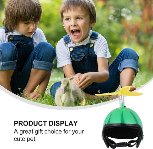 POPETPOP Chicken Helmet- Bird Toy Head Protection Helmet Bird Hat Headwear Suitable for Parrot Small Hens, Ducks and Other Poultry Funny Pet Safety Helmet Costumes Accessories in Saudi Arabia