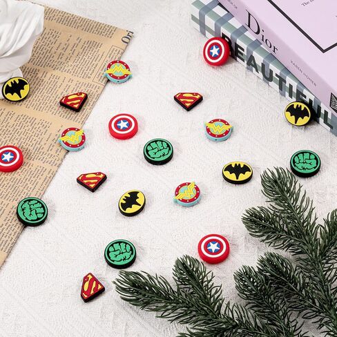 20Pcs Superhero Silicone Focal Beads for Pens Characters,Mixed Color Silicone Beads for Keychain Making Kit,Anime Cartoon Loose Beads for Jewelry Bracelet Necklace Making Handmade Crafts (Signal) in Saudi Arabia