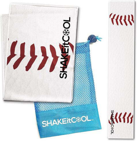 Cooling Towel – Be Cool in Style - Heat Relief, Soft, Lightweight, Sun Protection, Easy Clean - Perfect for Biking, Hiking, Running, Yoga, Golf, Gym, Baseball, Gardening - Blue Wave in Saudi Arabia