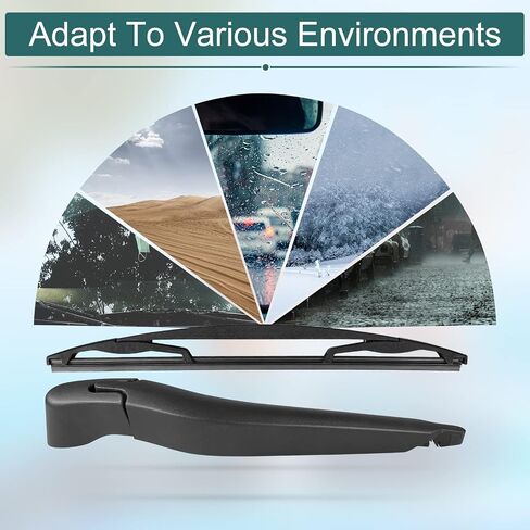 Rear Wiper Arm Blade Set - Replacement for Buick Enclave 2008-2017 - Back Windshield Wiper Accessories, OEM 15280813, 25820122, 2580774, Blade:12" in Saudi Arabia