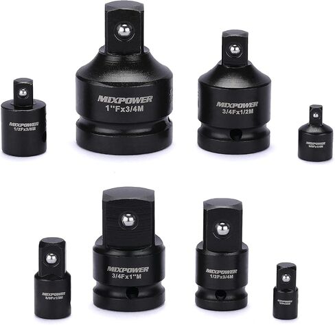 MIXPOWER 1-Inch Drive (F) to 3/4-Inch (M) Impact Socket Adapter and Reducer, Chrome Molybdenum Steel, Ball Detent, Tapered Square End… in Saudi Arabia