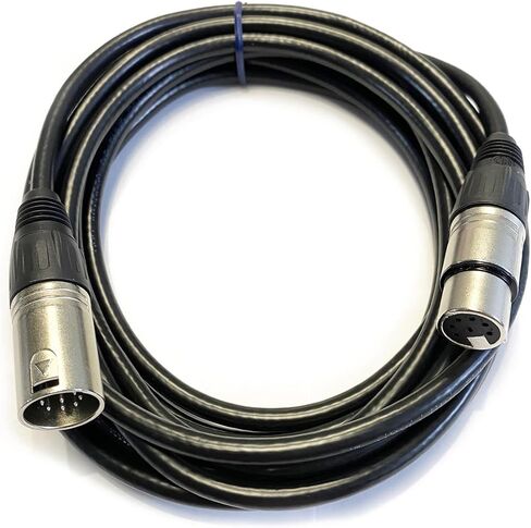 7 Pin XLR Connector Cable, XLR Microphone Cable Balanced Male to Female Connections for Microphone and Audio Interface, Straight Female to Male XLR Plug Cable（5Meter） in Kuwait