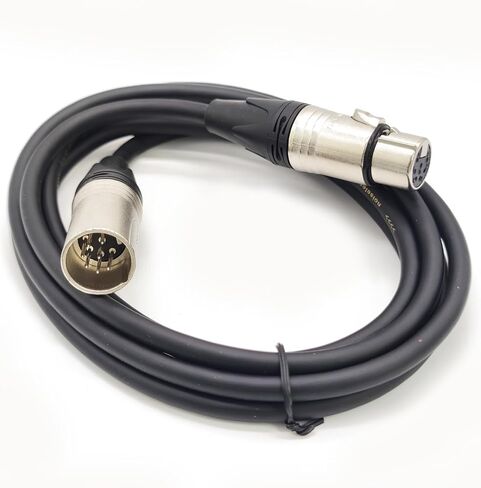 7 Pin XLR Connector Cable, XLR Microphone Cable Balanced Male to Female Connections for Microphone and Audio Interface, Straight Female to Male XLR Plug Cable（5Meter） in Kuwait
