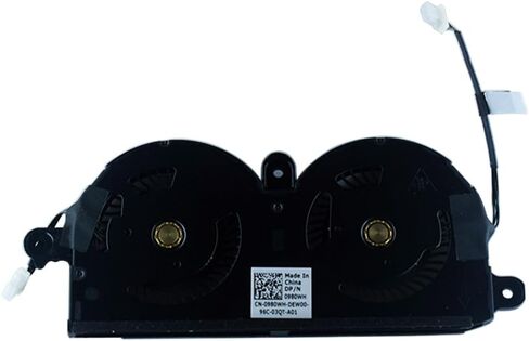 CPU Cooling Fan Replacement for Dell XPS 13 9370 9380 Series with Back Cover ND55C19-16M01 0980WH 0PNWJR in Saudi Arabia