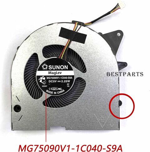 Bestparts Fan Replacement for Legion Y545 - Original CPU+GPU Cooling Fan Replacement for Lenovo Legion Y545 (Type: 81Q6) P/N: 5H40S19931 (Not for Legion Y545-PG0) in Saudi Arabia