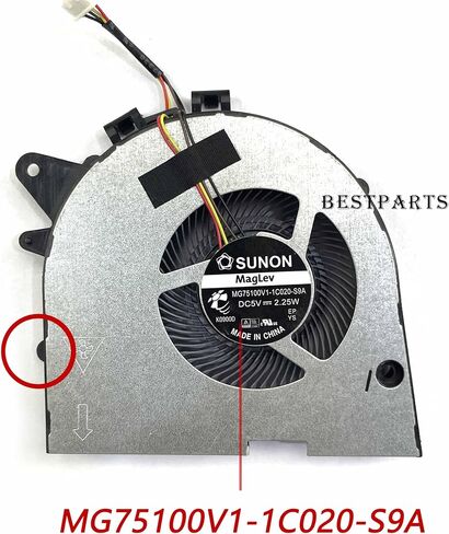Bestparts Fan Replacement for Legion Y545 - Original CPU+GPU Cooling Fan Replacement for Lenovo Legion Y545 (Type: 81Q6) P/N: 5H40S19931 (Not for Legion Y545-PG0) in Saudi Arabia