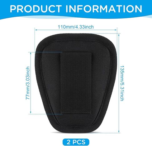 2pcs Handcuff Case Open Top, Handcuff Holster/Holder Nylon Handcuff Pouch for Belt Law Enforcement Security Officer Cuff Case for Duty Belt Reliable Fits for Standard Chain/Hinge Handcuffs in Saudi Arabia