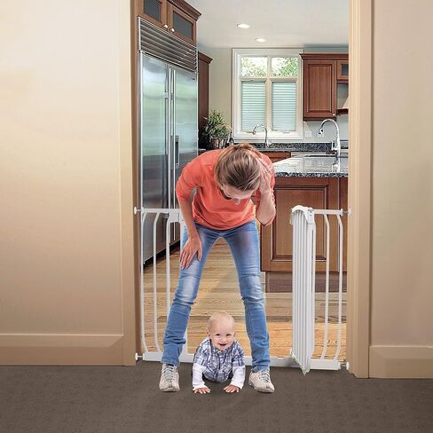 Dreambaby Liberty Extra-Wide Baby Safety Gate- with Smart Stay Open Feature - Fits Openings 39-42.5 inches Wide - White - Model L867 in Saudi Arabia