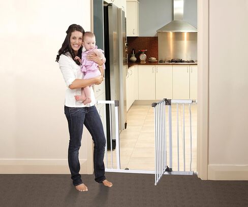 Dreambaby Liberty Extra-Wide Baby Safety Gate- with Smart Stay Open Feature - Fits Openings 39-42.5 inches Wide - White - Model L867 in Saudi Arabia