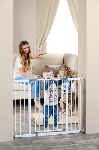 Dreambaby Liberty Extra-Wide Baby Safety Gate- with Smart Stay Open Feature - Fits Openings 39-42.5 inches Wide - White - Model L867 in Saudi Arabia
