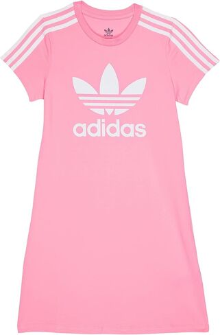 فستان Adicolor للفتيات من adidas Originals (الأطفال الصغار/الأطفال الصغار/الأطفال الكبار) Bliss Pink SM (7-8 أطفال كبار) in Kuwait