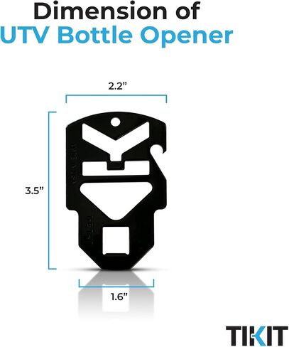 Can-Am UTV Bottle Opener by Tikit | Attachable Keychain Bottle Opener (Stealth) in Saudi Arabia