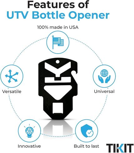 Can-Am UTV Bottle Opener by Tikit | Attachable Keychain Bottle Opener (Stealth) in Saudi Arabia