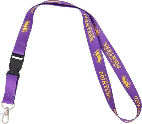 Desert Cactus University of Wisconsin Stevens Point Lanyard UWSP Pointers Car Keys ID Badge Holder Keychain Detachable Breakaway Snap Buckle (Purple) in Saudi Arabia