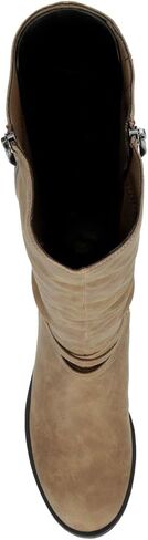 XAPPEAL Nadeen - Women's Zip up Low Heel Buckle Strap Riding Calf Boot in Saudi Arabia