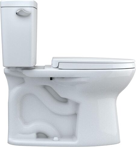 Drake 2-Piece 1.6 GPF Single Flush Elongated ADA Comfort Height Toilet w/ 10in Rough-In in Cotton White, Seat Included in Saudi Arabia