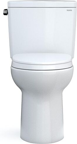 Drake 2-Piece 1.6 GPF Single Flush Elongated ADA Comfort Height Toilet w/ 10in Rough-In in Cotton White, Seat Included in Saudi Arabia