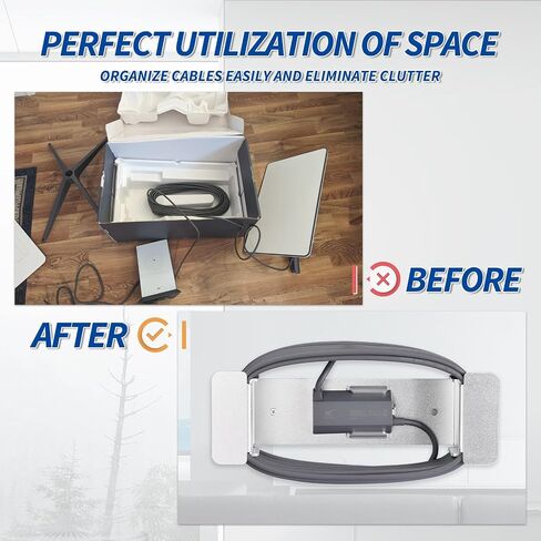 Starlink Ethernet Cable Caddy Mount,Aluminum Satellite Internet Mounting Kit with Build-in Ethernet Adapter Mount for 30ft 75ft 150ft Starlink Cable Holder in Saudi Arabia