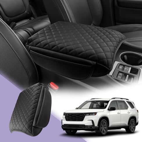 LUWU لعام 2023 2024 غطاء وحدة التحكم المركزية Honda Pilot 2023 وسادة غطاء مسند الذراع 2023 Honda Pilot Accessories وسادة وحدة التحكم المركزية 2023 Honda Pilot LX/Sport/Elite/EX-L غطاء وحدة التحكم من الجلد الناعم in Kuwait