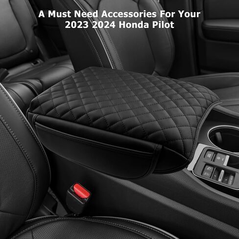 LUWU لعام 2023 2024 غطاء وحدة التحكم المركزية Honda Pilot 2023 وسادة غطاء مسند الذراع 2023 Honda Pilot Accessories وسادة وحدة التحكم المركزية 2023 Honda Pilot LX/Sport/Elite/EX-L غطاء وحدة التحكم من الجلد الناعم in Kuwait