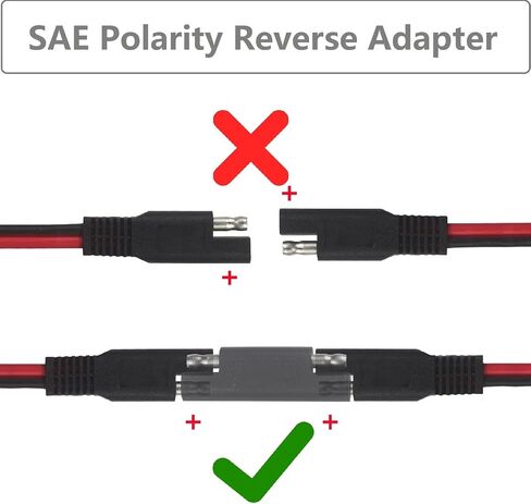 SAE to Ring Terminal Cable - O Ring Eyelet Terminal Harness Quick Connect/Disconnect Ring Terminal Assembly Extension Charge Cord 2FT 2 Pack in Saudi Arabia
