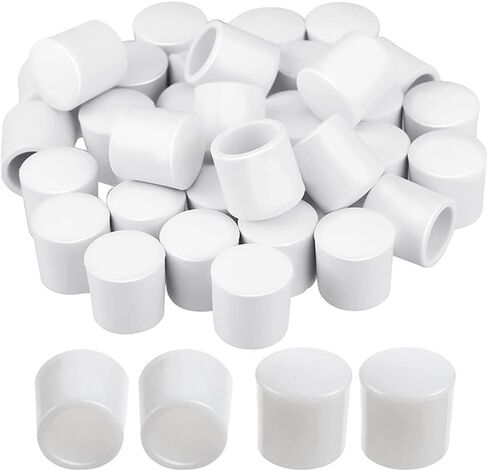 16 Pcs Premium Rubber Door Stop Stud Replacement Tips – Doorstopper Bumpers, Springe Hinge End Caps for Wall & Floor Protection – Universal Size (White) in Saudi Arabia